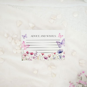 De Correspondance Conseils et souhaits Carte Papillon Floral