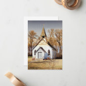 De Correspondance Country Church - Carte à billets plats (Devant/Arrière en situation)