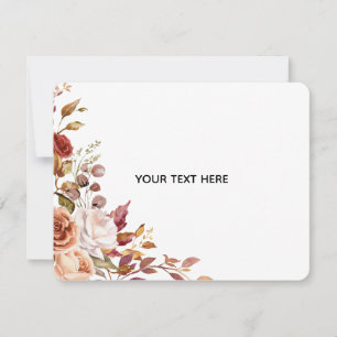 De Correspondance Créez votre propre carte plate à motif floral