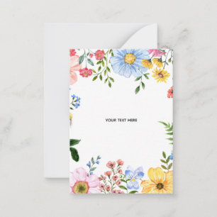 De Correspondance Créez votre propre carte plate à motif floral