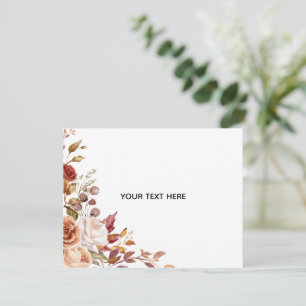 De Correspondance Créez votre propre carte plate à motif floral