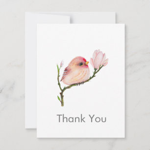 De Correspondance Cute Redpoll Bird Toutes Occassion Merci Carte pou