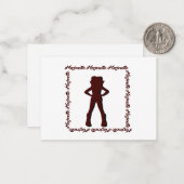 De Correspondance Danseur Majorette Carte pour notes B ( Bourgogne b (Devant/Arrière en situation)