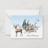 De Correspondance Dasher sur la carte Run Holiday (Devant)