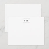 De Correspondance Design Carte pour notes intemporel et simple avec  (Devant / Derrière)