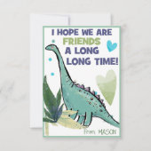 De Correspondance Dinosaur Carte Saint-Valentin pour enfants amis (Devant)
