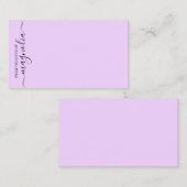 De Correspondance Du bureau simple Carte pour notes élégant (Devant / Derrière)