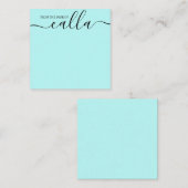 De Correspondance Du bureau simple Carte pour notes élégant (Devant / Derrière)