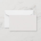 De Correspondance Du bureau simple Carte pour notes élégant (Dos)