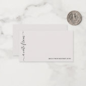 De Correspondance Du bureau simple Carte pour notes élégant (Devant/Arrière en situation)