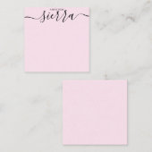 De Correspondance Du bureau simple Carte pour notes élégant (Devant / Derrière)