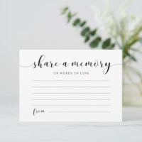 Élégant noir et blanc Partager une carte mémoire