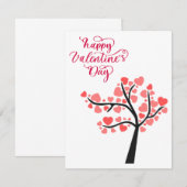 De Correspondance Élégant rose avec carte blanche Valentines (Devant / Derrière)