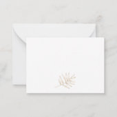 De Correspondance Elégant Tropical Greenery Wedding Carte RSVP (Dos)