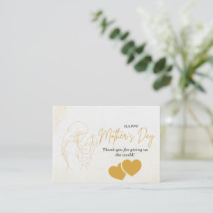 De Correspondance Elégante carte Golden Mother's Day