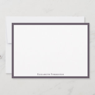 De Correspondance Élégante carte moderne graphique à bordure plat