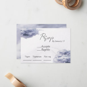 De Correspondance Elle est sur nuage neuf nuptiale carte rsvp douche