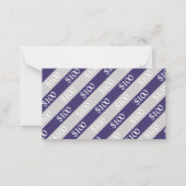 De Correspondance Entreprise gris violet foncé $100 carte cadeau (Dos)