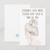 De Correspondance Esther Bible Verse Carte pour notes (Devant / Derrière)