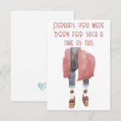 De Correspondance Esther Bible Verse Carte pour notes (Devant / Derrière)