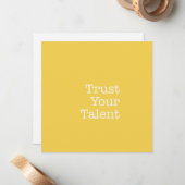 De Correspondance Faites confiance à votre carte Talent Note (Devant/Arrière en situation)