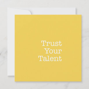 De Correspondance Faites confiance à votre carte Talent Note