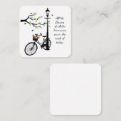 De Correspondance Fleurs et oiseaux carte pour notes (Devant / Derrière)