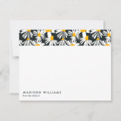 De Correspondance Fleurs minimes Carte moderne design (Devant)