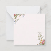 De Correspondance Floral Bulldog Chien Maman Carte pour notes (Dos)