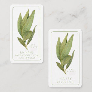 De Correspondance FRESH BAY FEUILLE Signets d'affaires - Carte 3.5x2