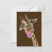 De Correspondance Funny Giraffe Carte d'anniversaire (Dos)