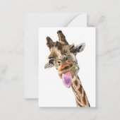 De Correspondance Funny Giraffe Carte d'anniversaire (Dos)