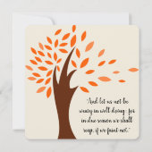 De Correspondance Galates 6:9 Carte d'écriture (Dos)