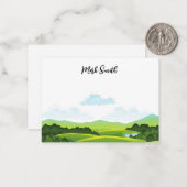 De Correspondance Golf avec nom pour carte golfer Note (Devant/Arrière en situation)