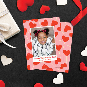 De Correspondance Heart Lollipops Valentine's Classroom Carte photo