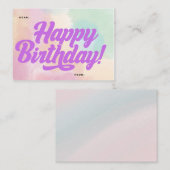 De Correspondance Inspiré par Olivia Rodrigo carte d'anniversaire (Devant / Derrière)