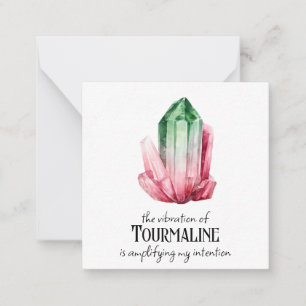 De Correspondance *~* Intention Tourmaline AP64 Carte à note plate