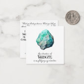 De Correspondance *~* Intention Tourmaline AP64 Carte à note plate (Devant/Arrière en situation)