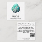 De Correspondance *~* Intention Tourmaline AP64 Carte à note plate (Devant / Derrière)