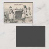 De Correspondance Je suis désolé carte (Devant / Derrière)