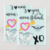 De Correspondance Je t'aime carte (Devant / Derrière)