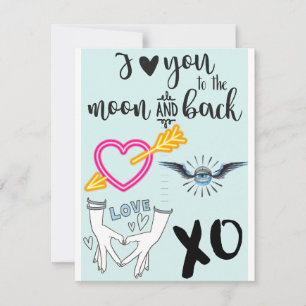 De Correspondance Je t'aime carte