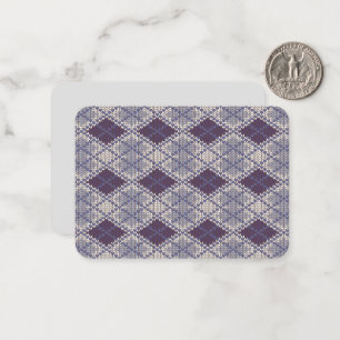 De Correspondance KNIT JACQUARD PLUM 3,5x2,5 Carte plate / Horizonta