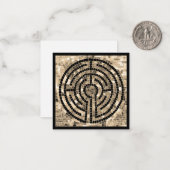 De Correspondance LABYRINTH V 2.5x2.5 Carte à plat noir (Devant/Arrière en situation)