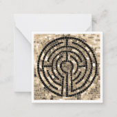 De Correspondance LABYRINTHE V 2,5x2,5 Carte Blanche Plate - Blanche (Devant)
