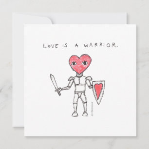 De Correspondance L'amour est un guerrier - n'importe quelle carte