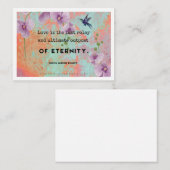 De Correspondance L'amour est une carte d'art (Devant / Derrière)