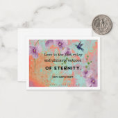 De Correspondance L'amour est une carte d'art (Devant/Arrière en situation)