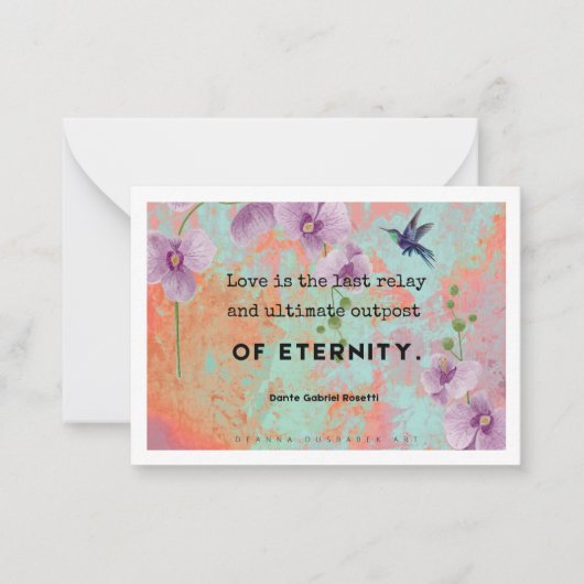 De Correspondance L'amour est une carte d'art (Devant)