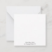 De Correspondance Lilies Grange Carte pour notes plat (Dos)